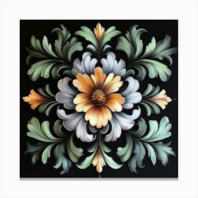 Floral Painting Art Canvas Print