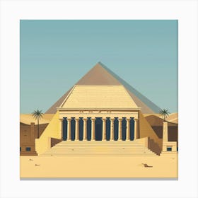 Egyptian Temple Canvas Print