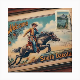 Welcome South Dakota Canvas Print