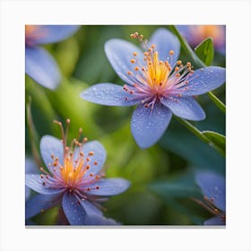 Blue Flowers Canvas Print