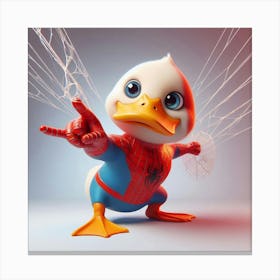 Spiderman Duck Canvas Print