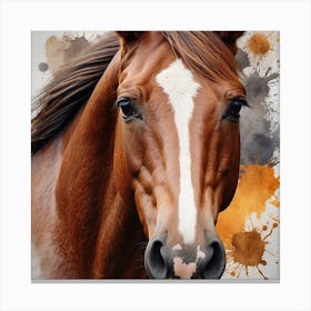 Horse Portrait Canvas Print