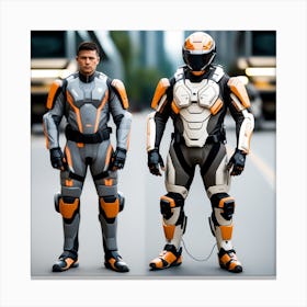 Building A Strong Futuristic Suit Like The One In The Image Requires A Significant Amount Of Expertise, Resources, And Time 29 Canvas Print