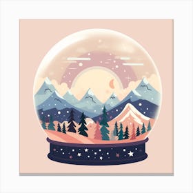 Mountain Snowglobe 1 Canvas Print