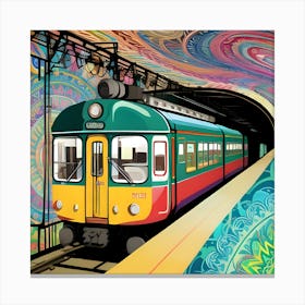 Acid Subway Canvas Print