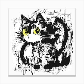 Cat Graffiti Canvas Print