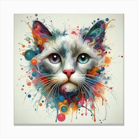 Colorful Cat 7 Canvas Print