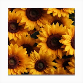 Sunflowers Background 1 Canvas Print