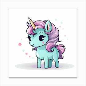 Cute Unicorn 180 Canvas Print