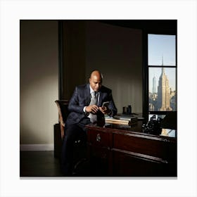 Portrait Of A Businessman 2 Canvas Print