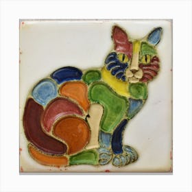 Ceramic Cat Canvas Print