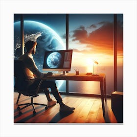 Computer - Computer Stock Videos & Royalty-Free Footage Canvas Print