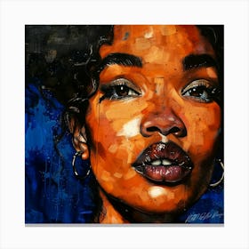 Captivating Aesthetic -Face Glitter Canvas Print