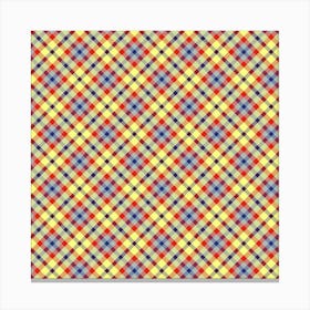 Plaid Fabric 192 Canvas Print