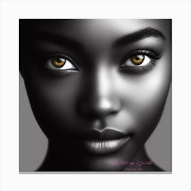 Pretty Brown Eyes Canvas Print