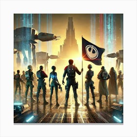 A Sci Fi Depiction Showcasing The Loyalty And Resolve Canvas Print