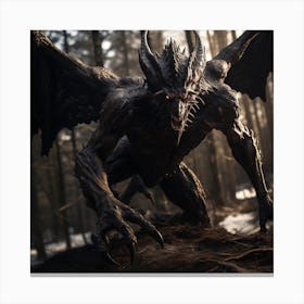 Demon In The Woods 3 Canvas Print