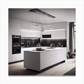 Modern Kitchen Canvas Print