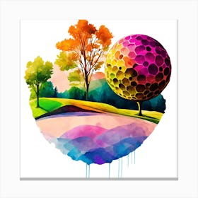Golf Ball Canvas Print