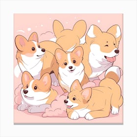 Corgi 15 Canvas Print