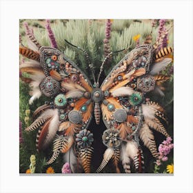 Native American Butterfly Art 3 Canvas Print