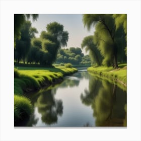 River In The Grass 2 Canvas Print