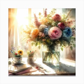 Flowers In A Vase 33 Canvas Print