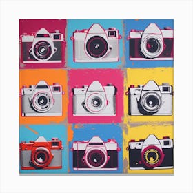 Vintage Camera Pop Art 4 Canvas Print