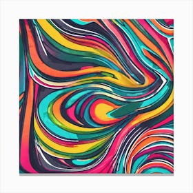 Abstract Swirl Pattern Canvas Print