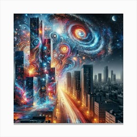 Galaxy City Canvas Print