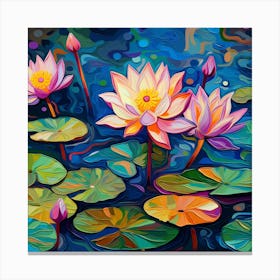 Water Lilies 11 Canvas Print