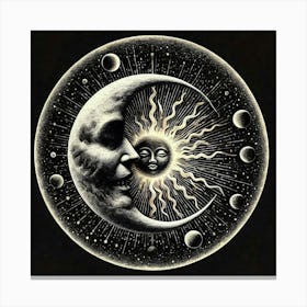 Sun And Moon 5 Canvas Print