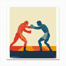 Boxing Match 2 Canvas Print