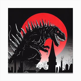 Godzilla Canvas Print