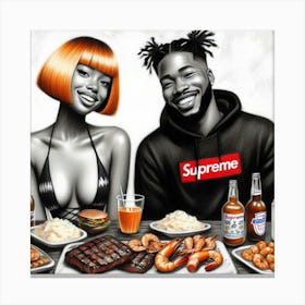 Supreme Eats Canvas Print