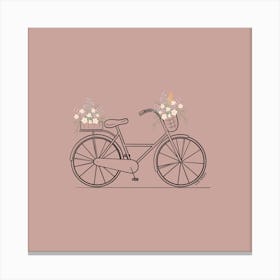 Bicycle With Flowers Toile