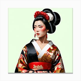 Geisha 3 Canvas Print