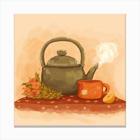 Cosy Tea Time Canvas Print