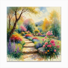 Garden Path Canvas Print