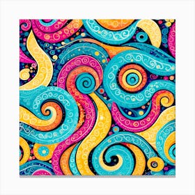 Abstract Swirl Pattern 1 Canvas Print