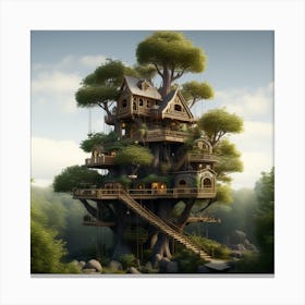 Tree House Canvas Print