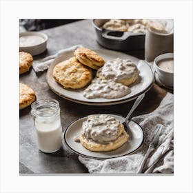 Biscuits And Gravy Canvas Print