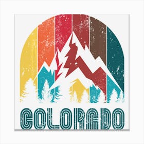 Retro Colorado Women And Kids Canvas Print