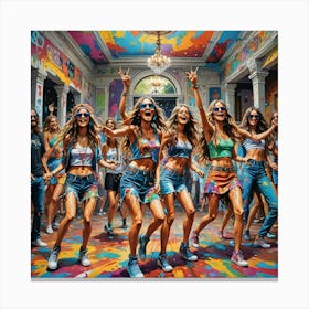 Dancers In A Room 1 Canvas Print