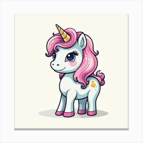 Cute Unicorn 183 Canvas Print