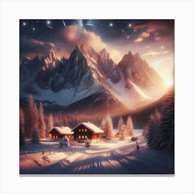 Winter Landscape Canvas Print