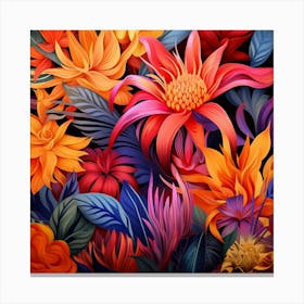 Floral Wallpaper 5 Canvas Print