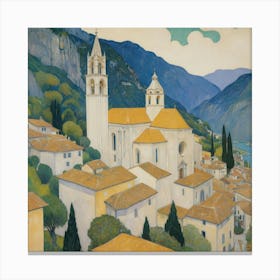 Kirche In Cassone Gustav Klimt Art Print 2 1 Canvas Print