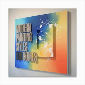 Modern Styles For Homes 1 Canvas Print