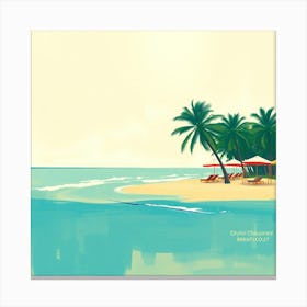 Beach - Beach Stock Videos & Royalty-Free Footage Canvas Print